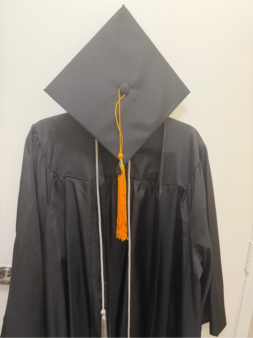 Black Purdue University Graduation Cap & Gown with Gold Tassel
